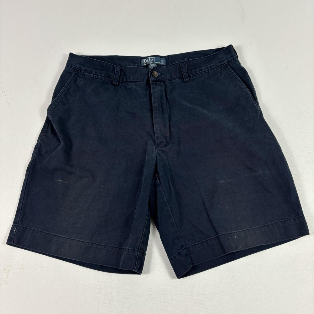 Polo Ralph Lauren Prospect Shorts Mens 35 Blue Cotton‎ Classic Chino 9 Inseam